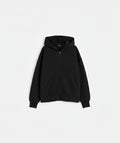 Sweat à capuche zippé oversize épais noir