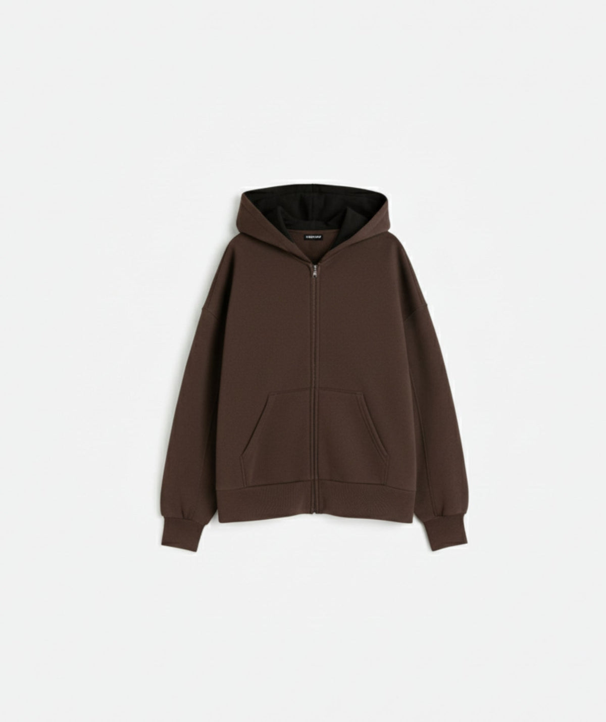 Sweat à capuche oversize épais marron