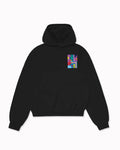 Sweat à capuche oversize à motifs