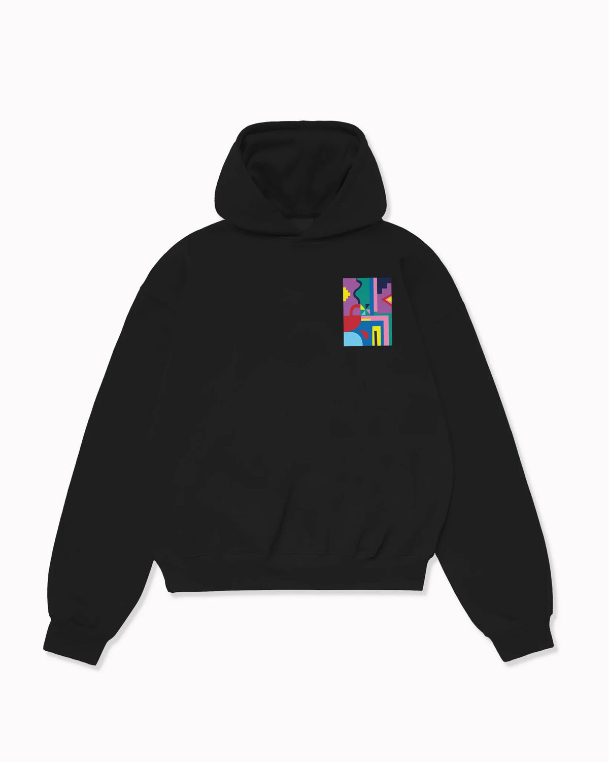 Sweat à capuche oversize à motifs